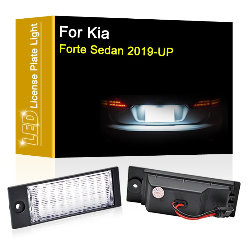 

12 В фонарь для Kia Forte Sedan 2019 2020 2021 белый номерной знак в сборе