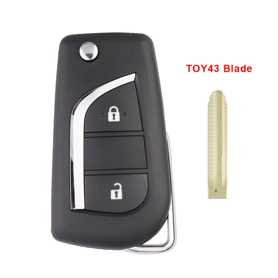 

Корпус дистанционного ключа автомобиля для Toyota Corolla 2017 RAV4 перед 2013 Levin Prado Camry Reiz Highlander Kluger Key TOY43 TOY48 VA2 Blade