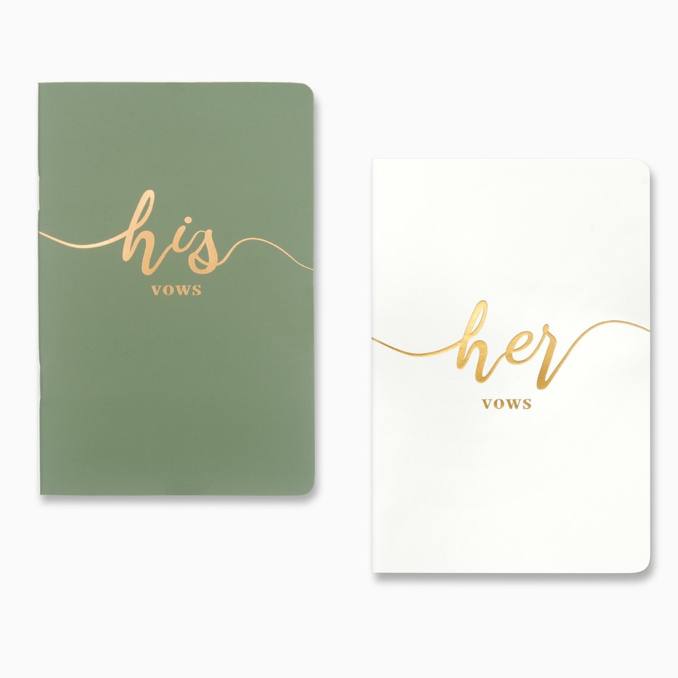 

Персонализированные блокноты для свадьбы His & Hers