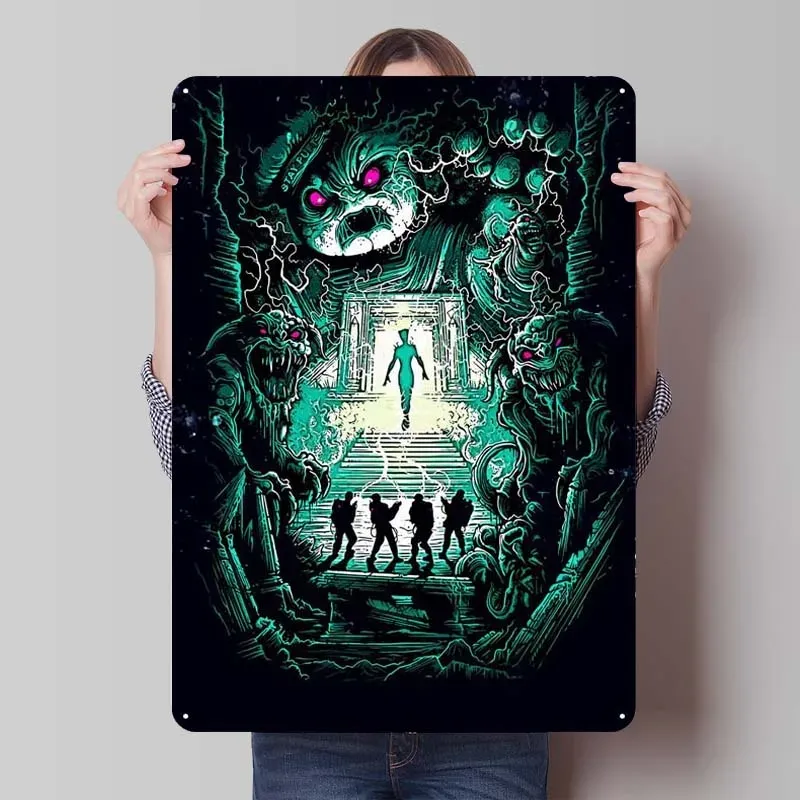 

Винтажный металлический знак Ghostbusters