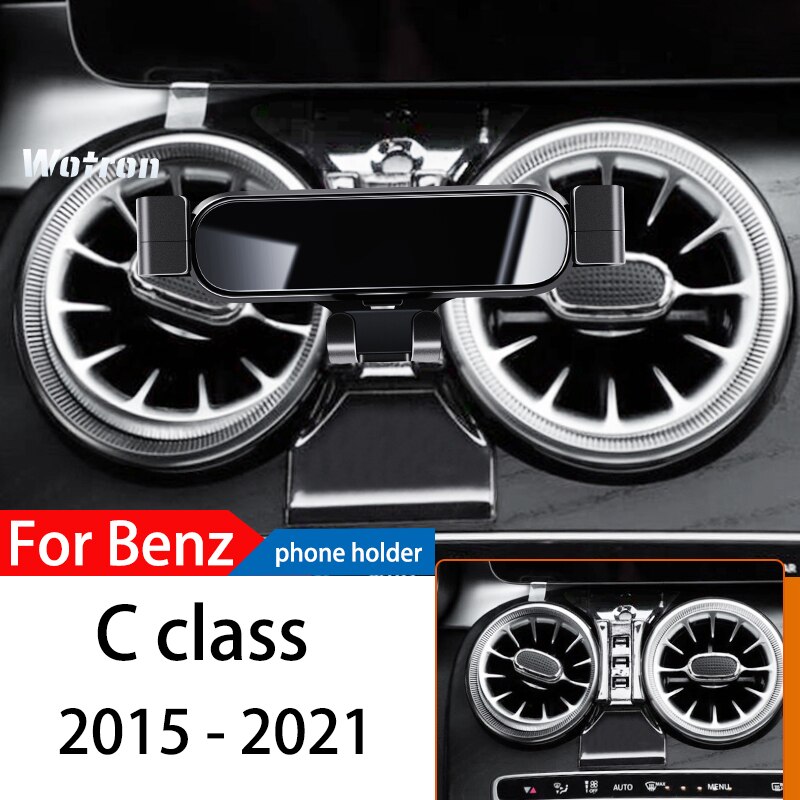 

Автомобильный держатель телефона для Mercedes Benz class C W205 2015-2022GPS, специальный гравитационный навигационный мобильный кронштейн, вращающаяся на 360 градусов подставка
