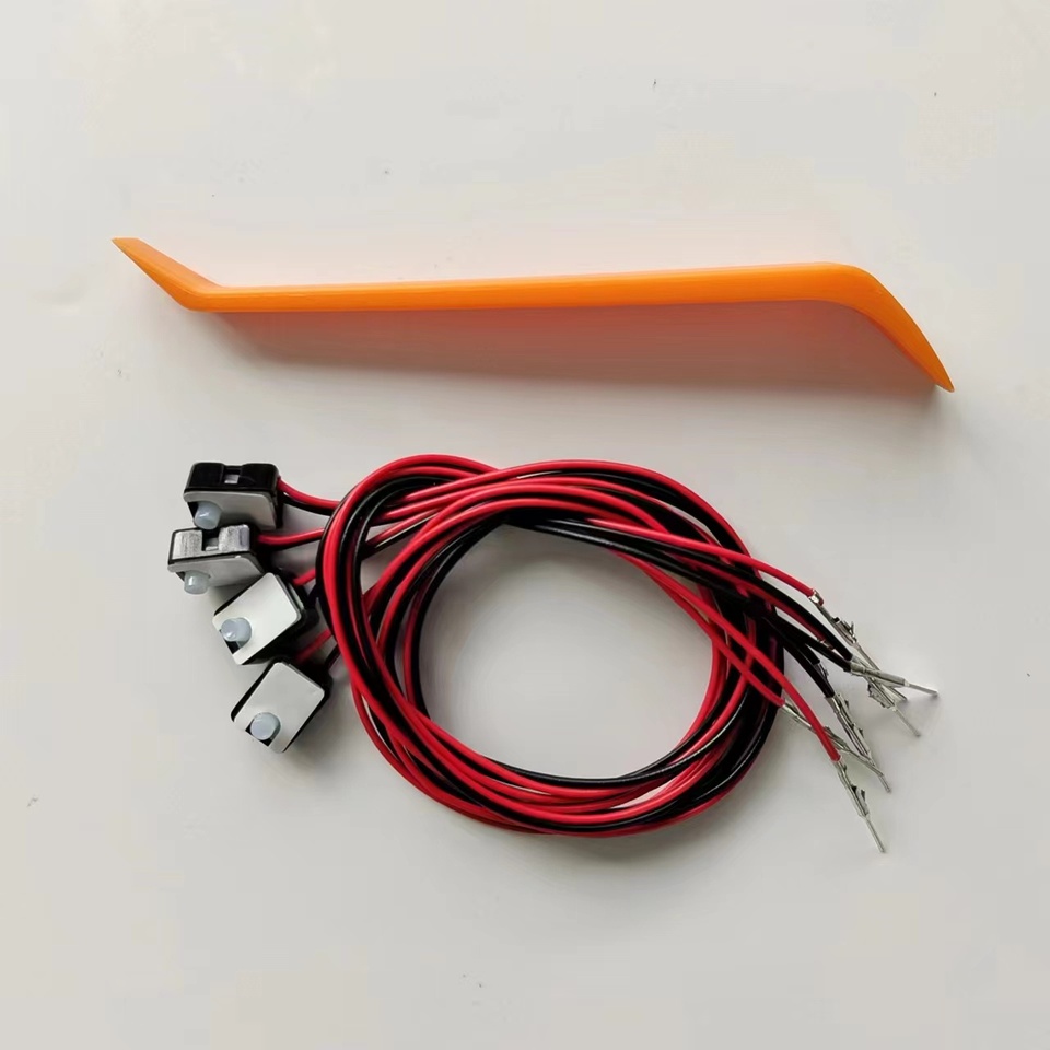 

4 шт. светодиодный окружающий свет, прозрачная лампа, корпус, круглый светильник для внутренней чаши автомобиля, дверная ручка, освещение, перила, декоративная лампа