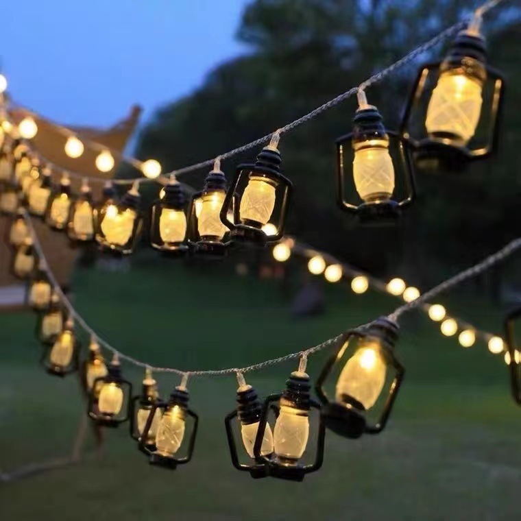 

Черные пластиковые фонарики-гирлянды LED 1.5М/3М/6М