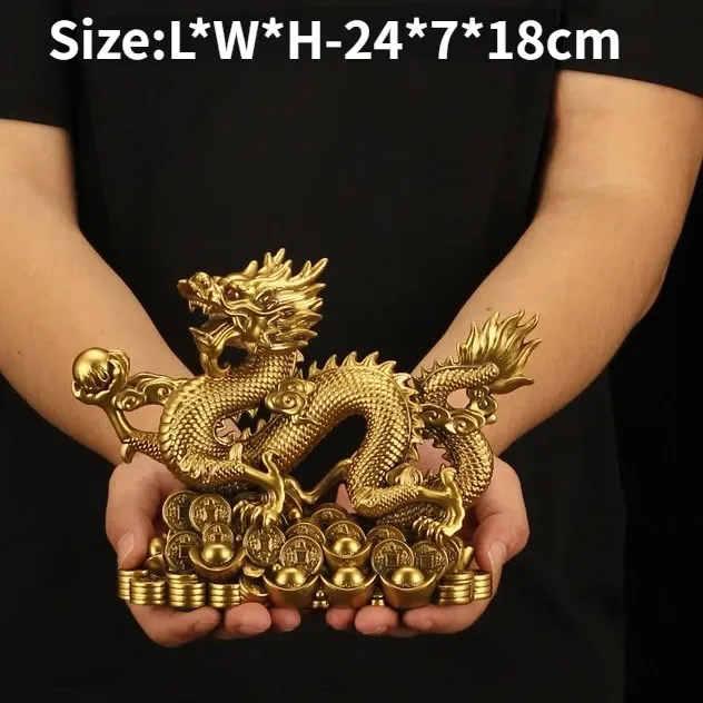 

Бронзовая статуэтка дракона Zhaocai