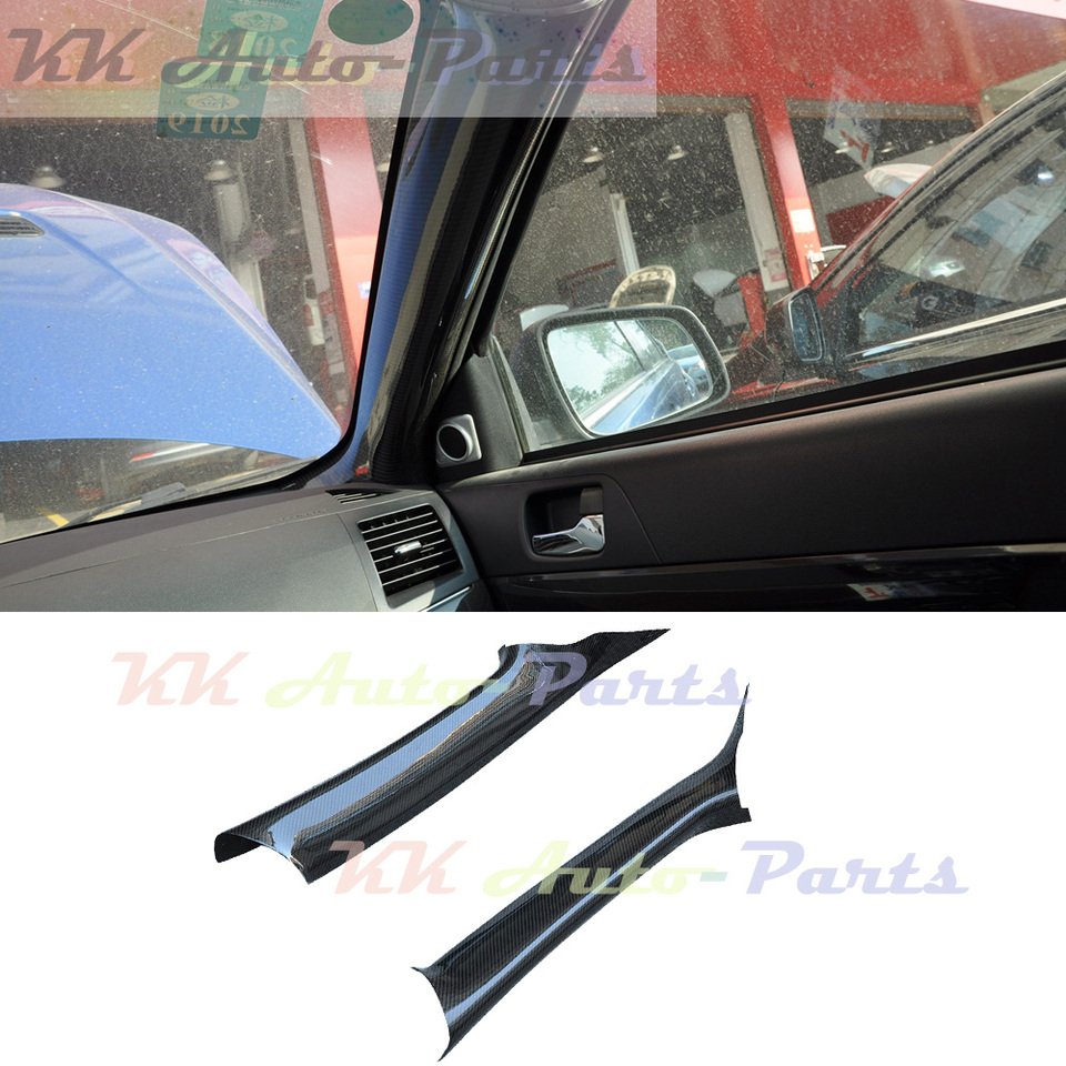 

Для Mitsubishi Lancer EVO10 X углеродное волокно, накладка на стойку A, внутренняя отделка 2008-2009, автомобильные аксессуары