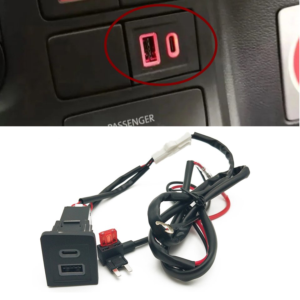 

Автомобильное USB-зарядное устройство 12 В PD Quick Charge QC3.0, адаптер для зарядки телефона, подходит для Volkswagen Multivan T5 2008-2012