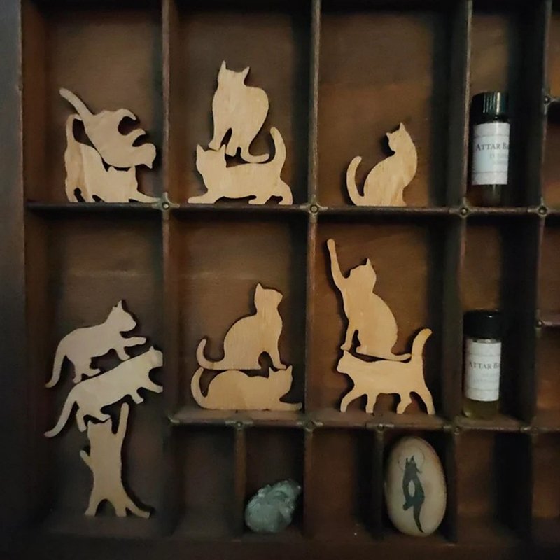 

Деревянные игрушки для кошек PlumHOME
