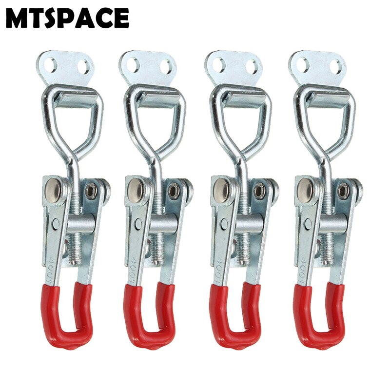 

MTSPACE 4 шт./компл. оцинкованный железный подпружиненный рычажный чехол для ящика, нагрудный багажник, защелка, защелка, стандарт железа