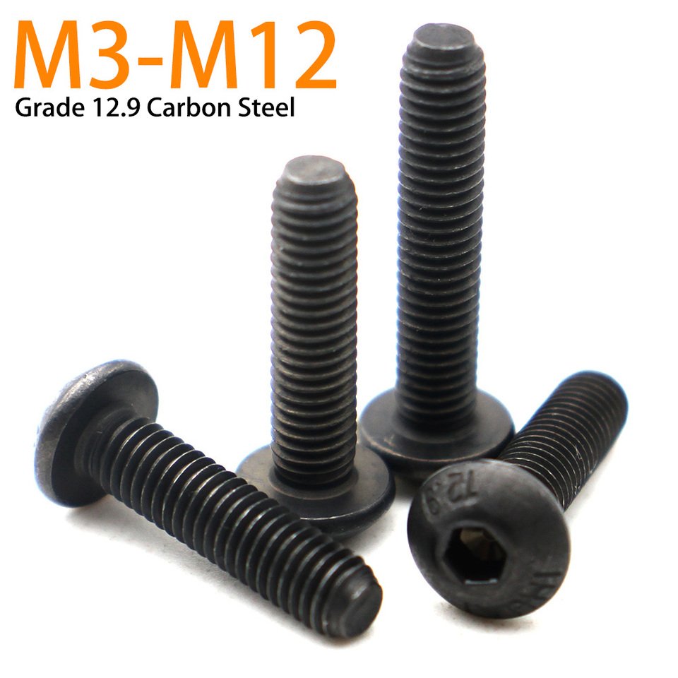 

Винты Zimir черные шестигранные с круглыми головками M3-M12