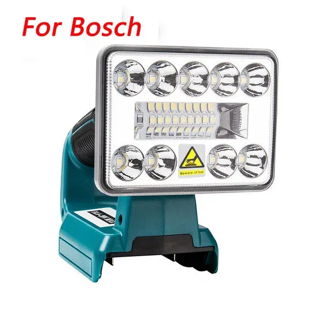 

Профессиональная рабочая лампа ZWINCKY USB 14.4В/18В для Makita/DEWALT/Milwaukee/Bosch