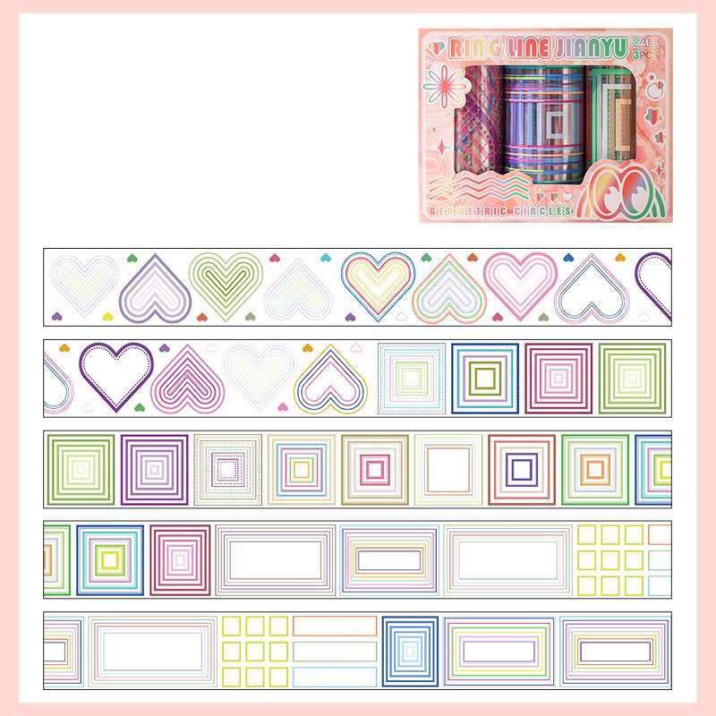 

Геометрическая лента Decorativa 3 шт