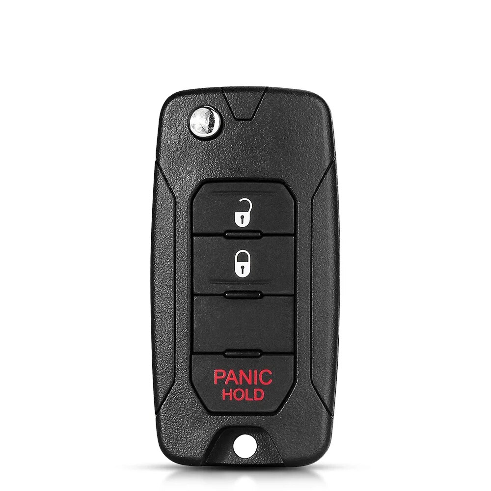

KEYYOU для Jeep Renegade Compass свобода патриота 2015-2017 2/3/4 кнопочный дистанционный откидной ключ корпус дистанционного ключа для автомобиля декодер SIP22 Blade
