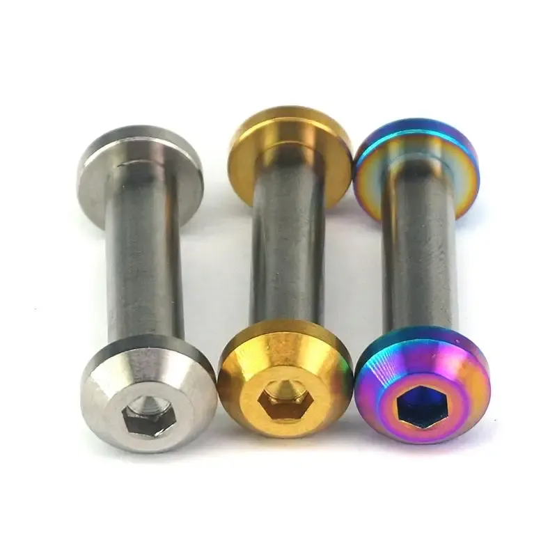 

M6x1 резьбовой стержень длиной 18-75 мм титановые болты и гайки Ti/Golden/Rainbow GR5 для задней подвески велосипеда