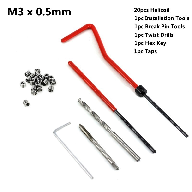 

Набор для ремонта резьбы xcan M3/M4/M5/M6/M7/M8/M10/M12/M14/M16