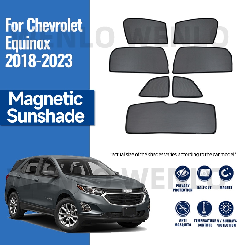 

Для Chevrolet Equinox 2018-2023 автомобильный солнцезащитный козырек на боковое окно, лобовое стекло, магнитный солнцезащитный козырек, солнечная защита, зонтик, детская занавеска