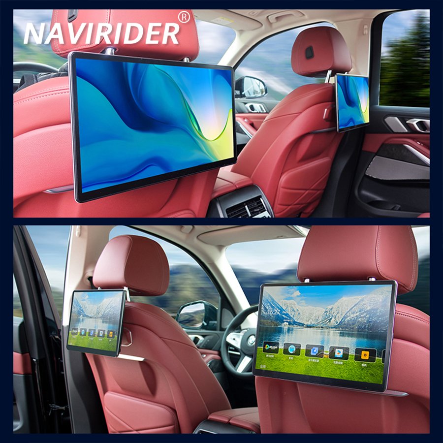 

13,3-дюймовый Android-экран, автомобильный подголовник, видеоплеер для BMW 5 серии 7 i5 i7 X5 X6 X7, задний развлекательный экран 1920*1200
