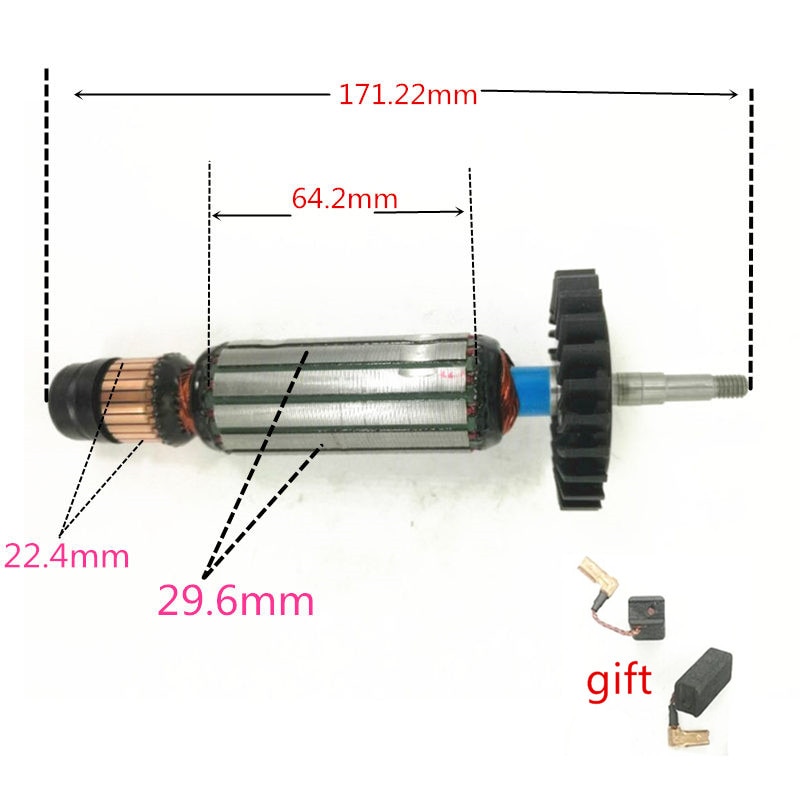 

Ротор якоря KIMGU для DeWALT DWE4057 DWE4056 DWE4051 DWE4050