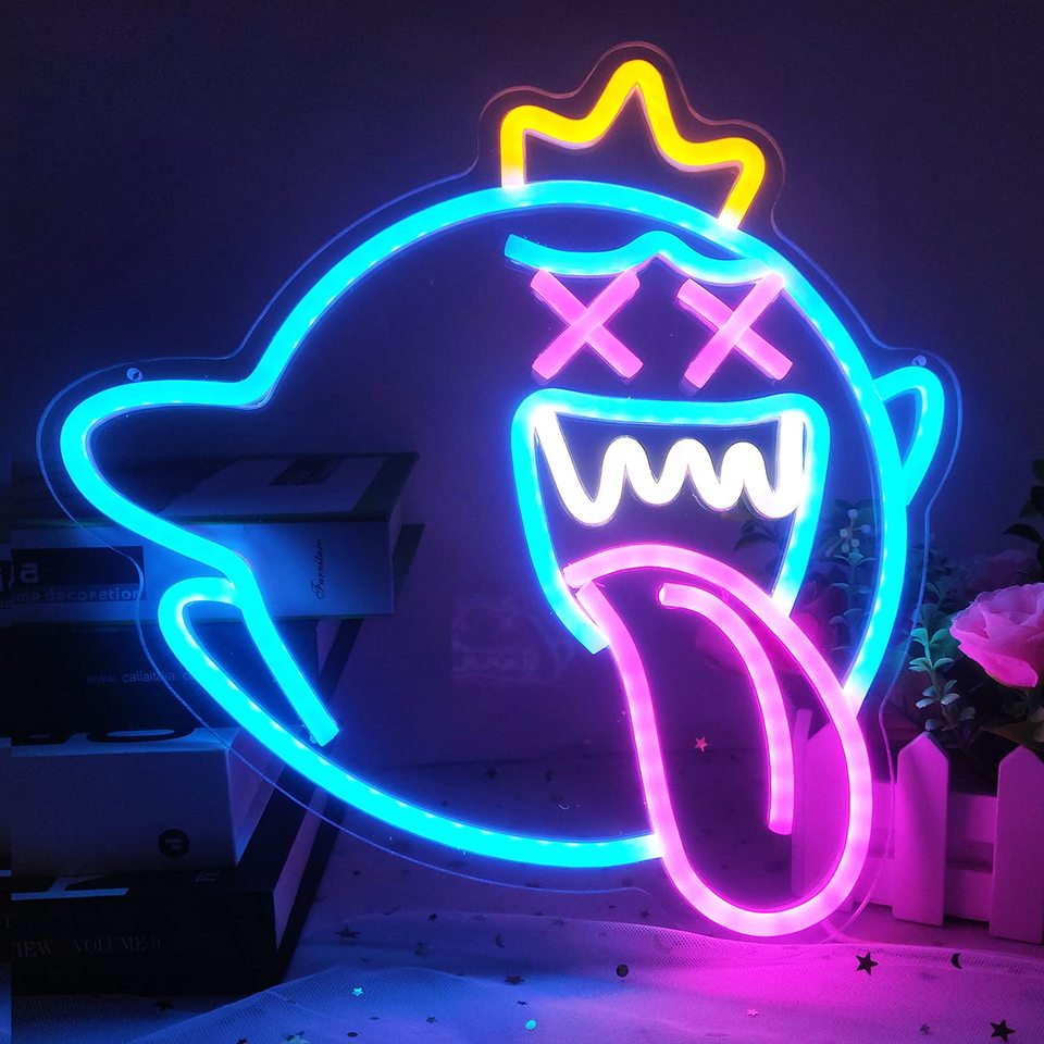 

King Ghost светодиодная неоновая вывеска