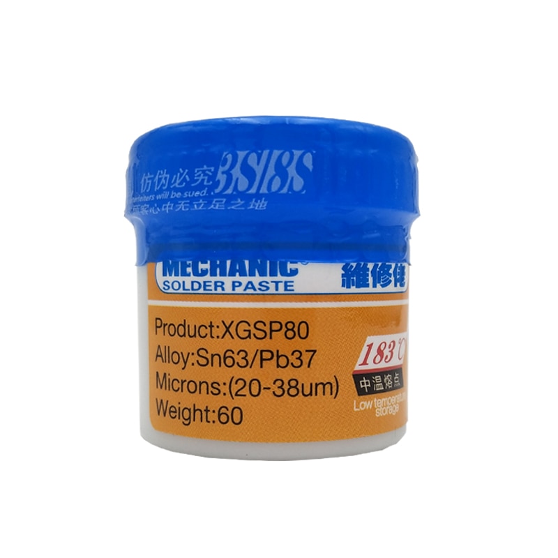 

Паяльная паста MECHANIC XGSP80 Sn63/Pb37