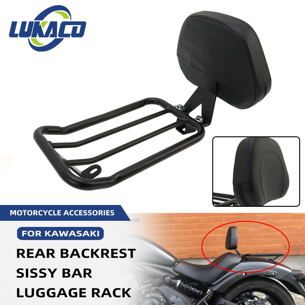 

Аксессуары для мотоциклов, спинка заднего пассажира, Sissy Bar с багажником для Kawasaki Vulcan S VN650 EN650 2015-2023