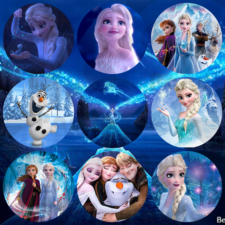 

Круглая наклейка «Холодное сердце» Disney