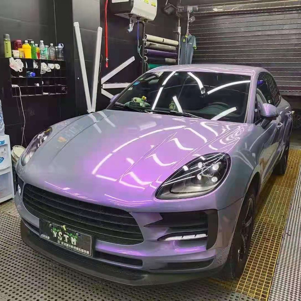

Глянцевая цветная фантомная фиолетовая самодельная пленка для кузова автомобиля, виниловая пленка для автомобиля, наклейка, пленка для отпуска воздуха 10/20/30/50x152 см
