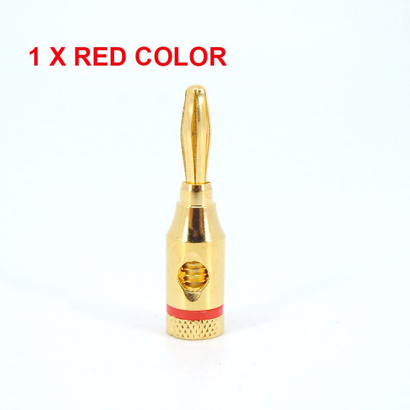 

Красный, черный, позолоченный музыкальный аудио-динамик, 4 мм, разъем типа «банан», открытый винтовой разъем для провода динамика c1