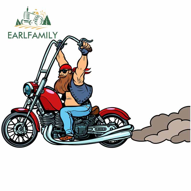 

EARLFAMILY 13 см x 12,5 см для байкера устойчивая к царапинам Автомобильная наклейка модная красивая наклейка для мотоцикла Авто кондиционер украшение