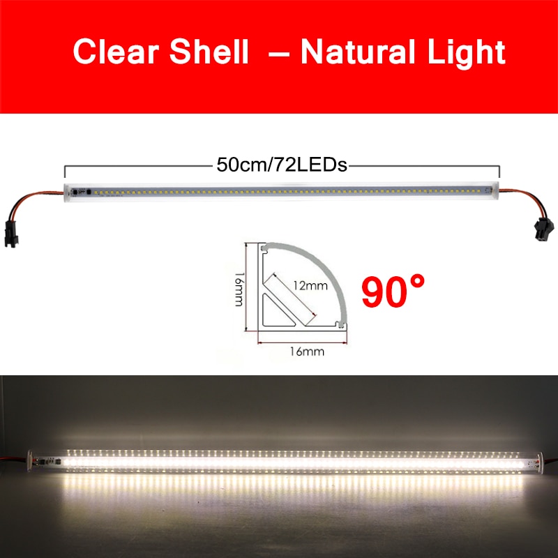 

Светодиодные трубки Hunta 50 см, 72 LED, 220 В, 1-6 шт.