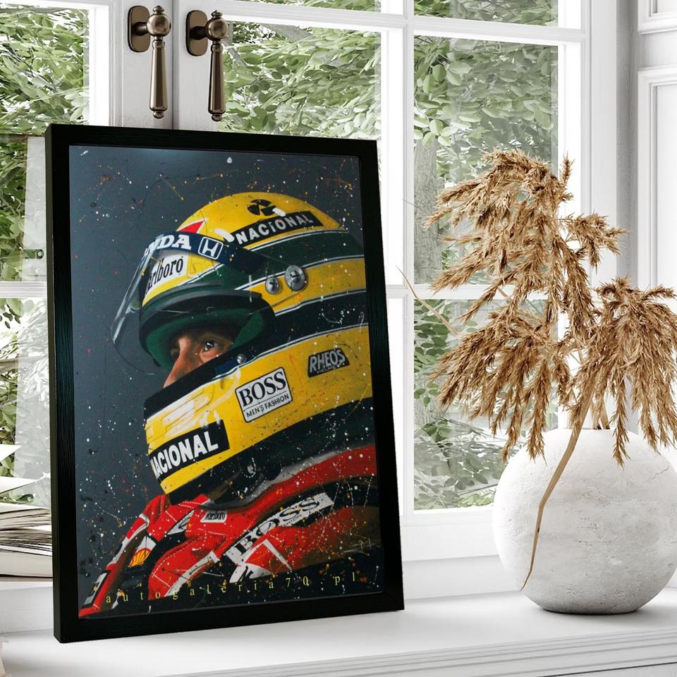 

Художественный постер Ayrton Senna на холсте