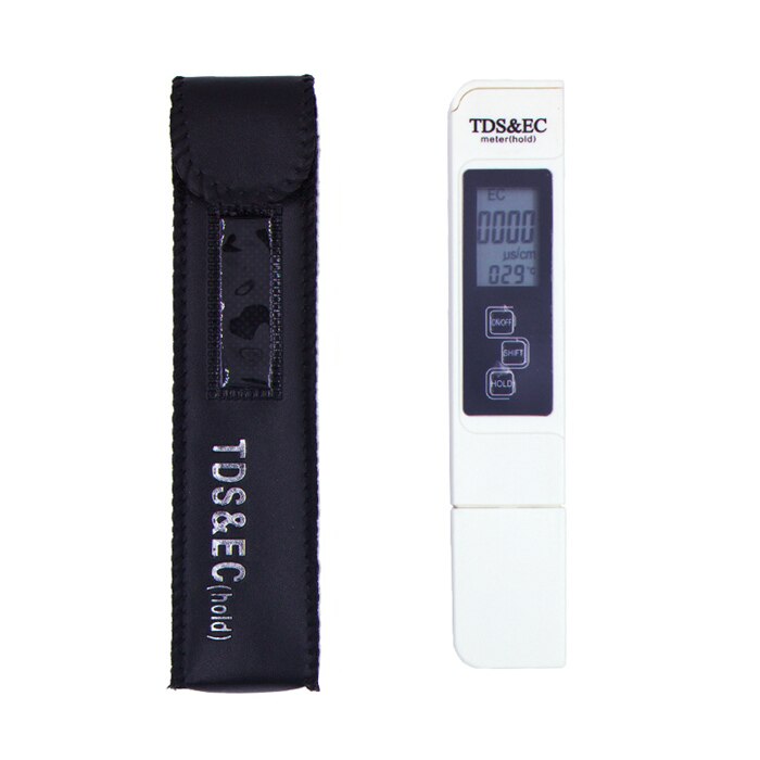 

JUANJUAN TDS метр для воды 3-в-1 (TDS, EC, температура) 0-9990 ppm + pH метр 0-14