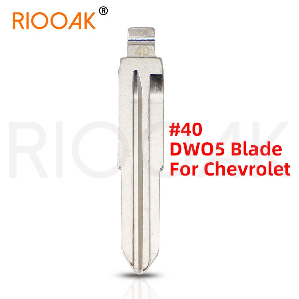 

10шт 40 # Заготовка для автомобильного откидного ключа KD DWO5 CH1NO. 40 металлических лезвий ключа для GM Chevrolet Captiva Epica для KEYDIY Xhorse mote