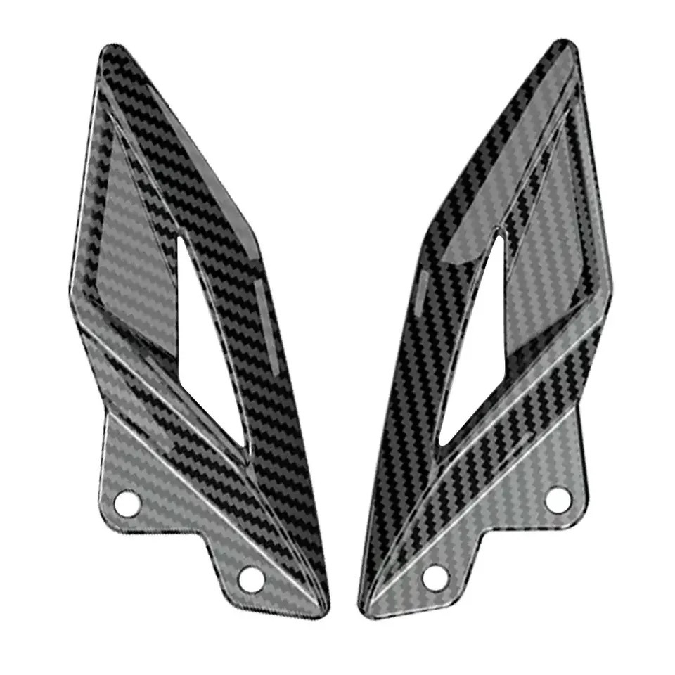 

Защитные пластины для пятки, подставки для ног для Triumph Street Triple 660 765 R RS 2016-2021 2022 2023 2024, аксессуары для мотоциклов из углеродного волокна