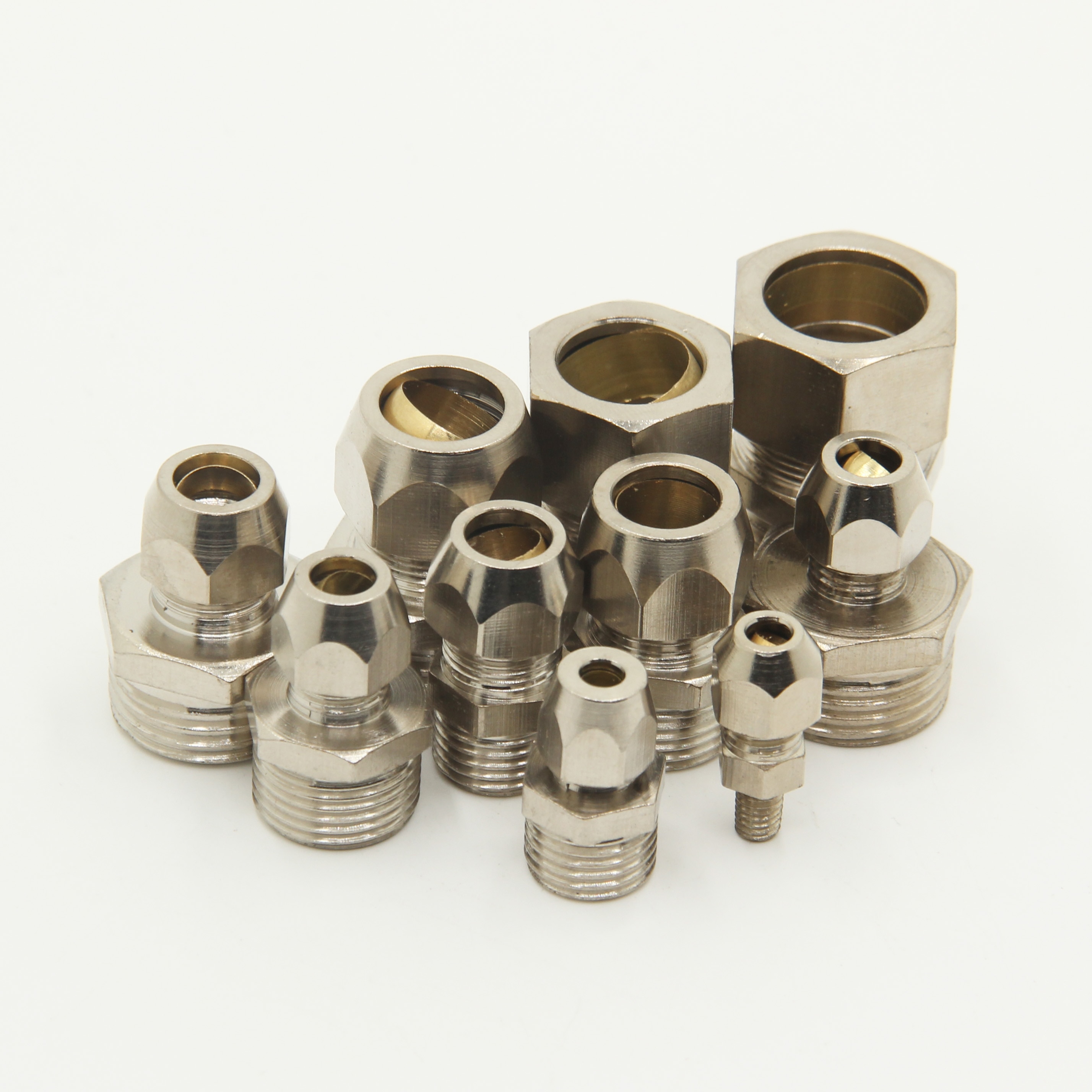 

Медные компрессионные фитинги 1/8", 1/4", 3/8", 1/2" для труб 4-16 мм