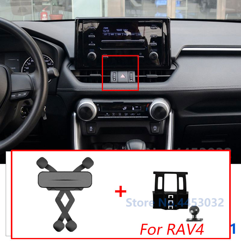 

Автомобильный держатель для телефона со специальным основанием для Toyota RAV4 XA50 2020-2022, автомобильное крепление с поворотом на 360 °, аксессуары для поддержки GPS