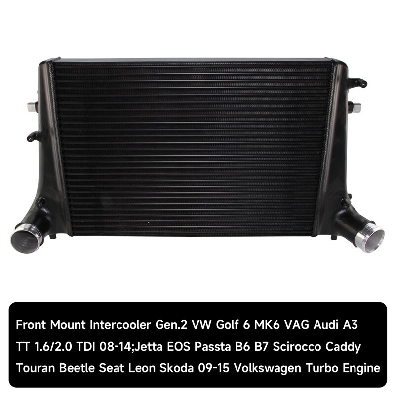 

Переднее Крепление Intercooler Racing подходит для VW Golf MK6 VAG 1,6/2,0 TDI 1,4/1,8/2,0 TSI, черный/серебристый