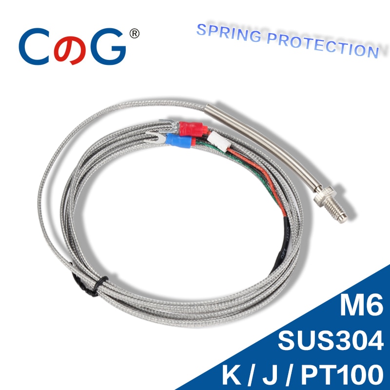 

Термодатчик CG WRNT-02 M6 K J PT100 1M 2M 3M 5M