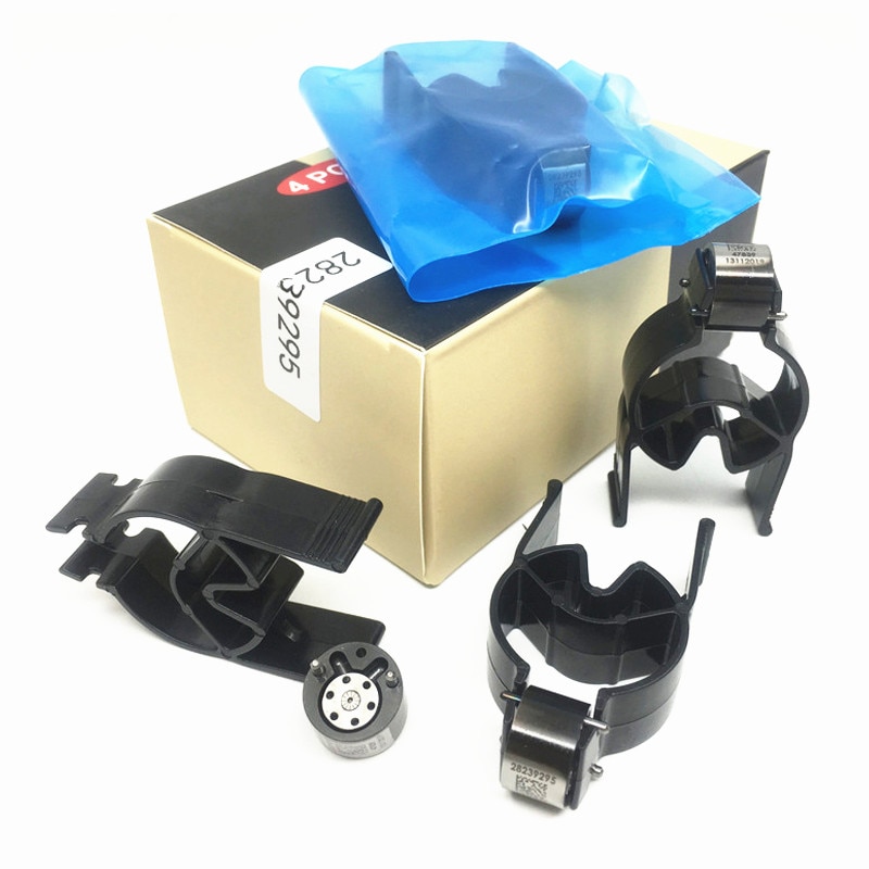 

4 шт. черные регулирующие клапаны топливных форсунок 9308-622B 28239295 28278897 9308Z622B Евро4 для дизельных форсунок Delphi Common Rail
