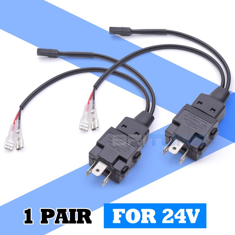 

Реле-адаптер Britune H4 12V 24V для подключения проводов BI-LED проекторной линзы H4 LED кабеля адаптера