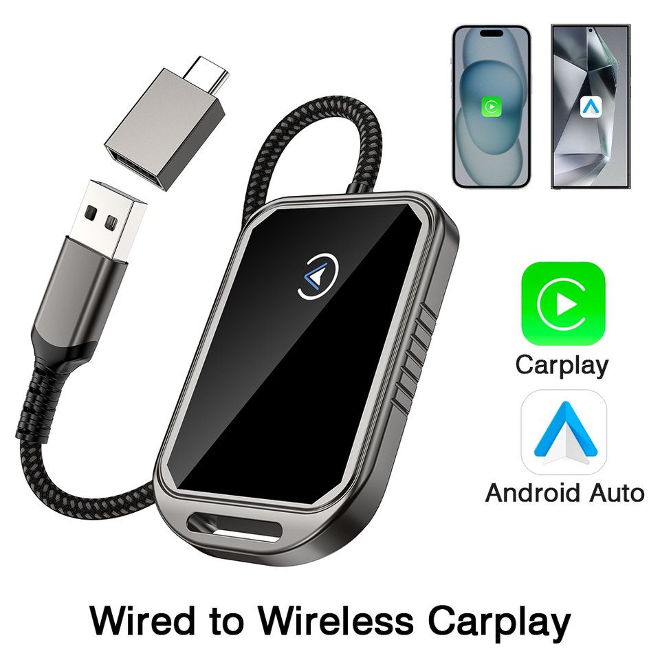 

Проводной к беспроводному Carplay Android Auto Mini Box Dongle