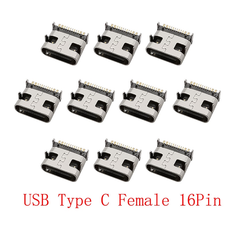

LOCHEUK USB 3.1 Type C гнездовой разъем 16-контактный