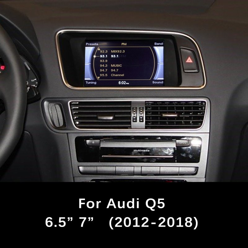

WRWD новый беспроводной интерфейс CarPlay Android Auto для Audi 2009-2018 Q5 6,5-7-дюймовый экран оригинальное обновление автомобиля функции CarPlay