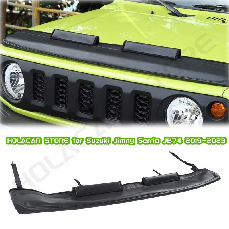 

Защитная крышка передней капота двигателя из ПУ кожи для Suzuki Jimny 2019 2020 2021 2022 2023 JB64 JB74 Jimny аксессуары