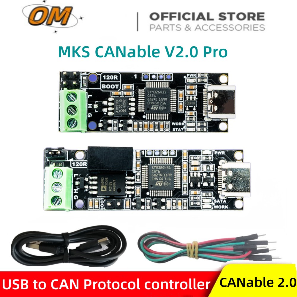 

MKS CANable Pro2.0 щит USB к CAN-протоколу контроллера адаптера анализатора CANFD slcan SocketCAN CANdleLight klipper
