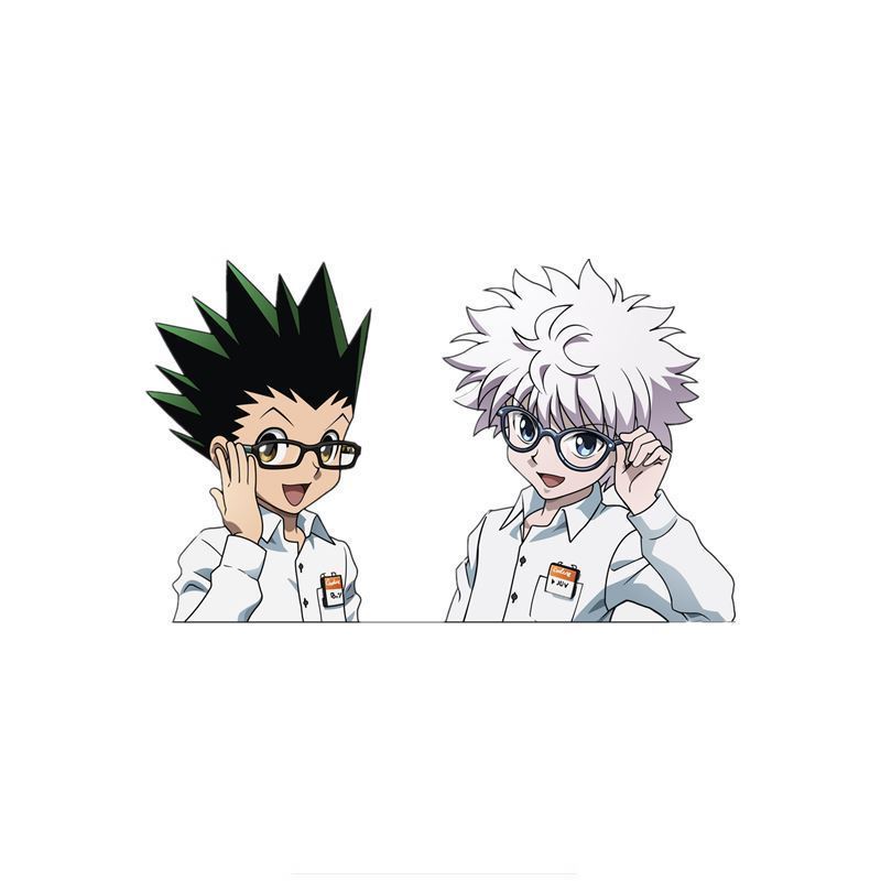

10x10 см Hunter X Hunter Gon и Killua аниме автомобильная наклейка наклейка декор мотоцикл внедорожный ноутбук багажник гитара ПВХ виниловая наклейка