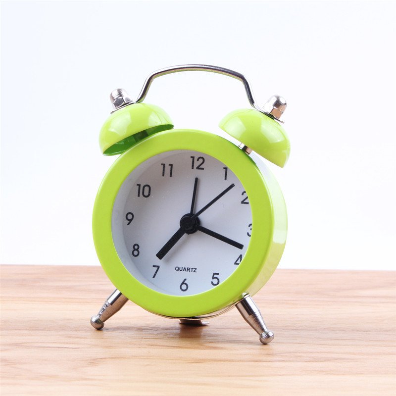 

MOONBIFFY Silent Clock Twin Bell Alarm Clock