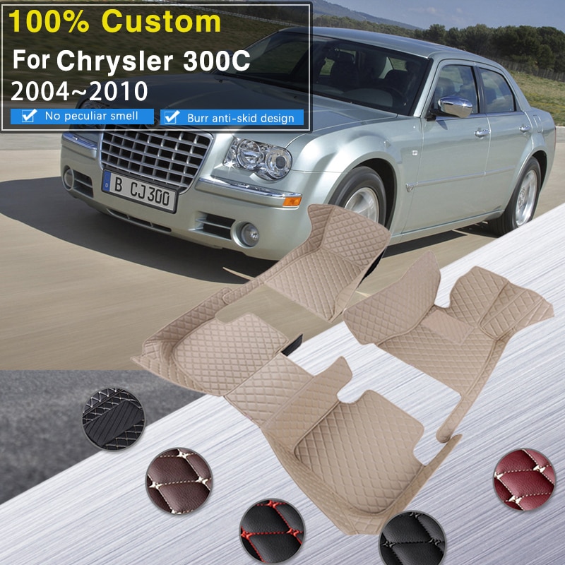 

Автомобильные коврики для Chrysler 300 300C 2004 ~ 2010 Нескользящие ковры Кожаные напольные коврики Коврики Автомобильные аксессуары Коврик против грязи 2008