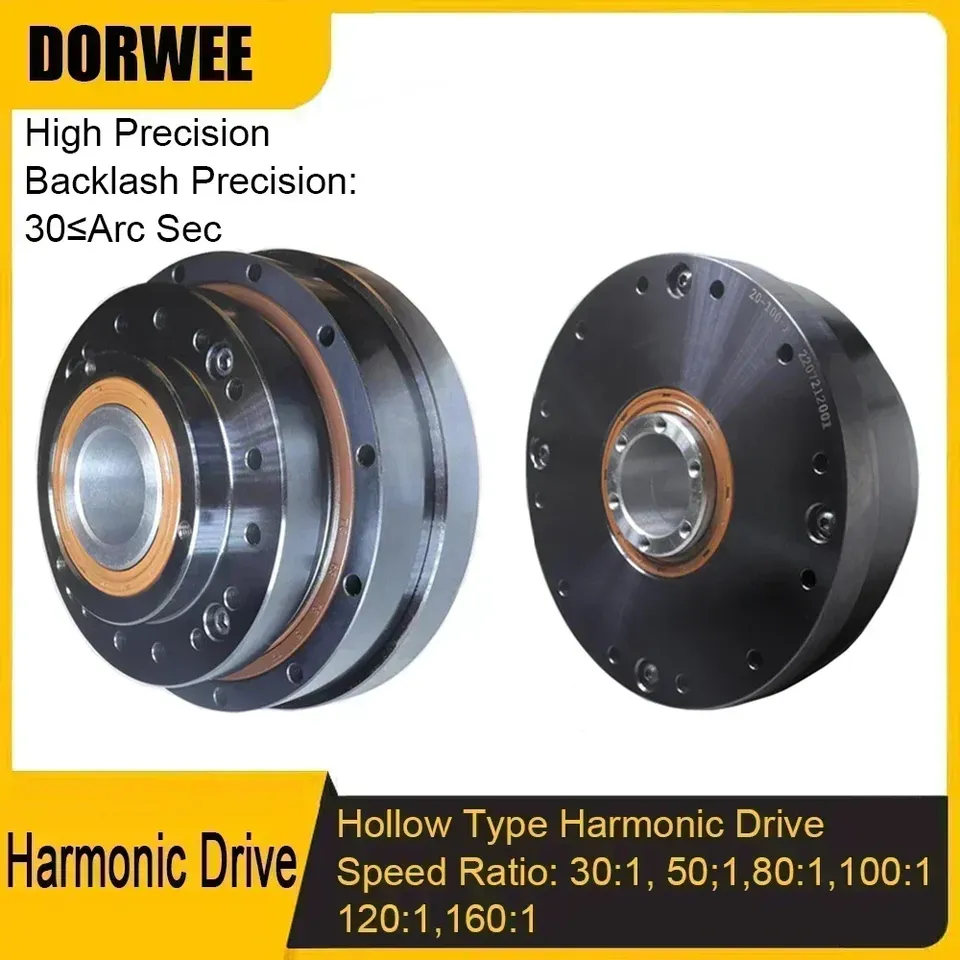 

Hollow Harmonic Drive Harmonic Reducer Gear For Stepper Servo Motor High Precision Harmonic Gearbox for Mechanical Arm Joints