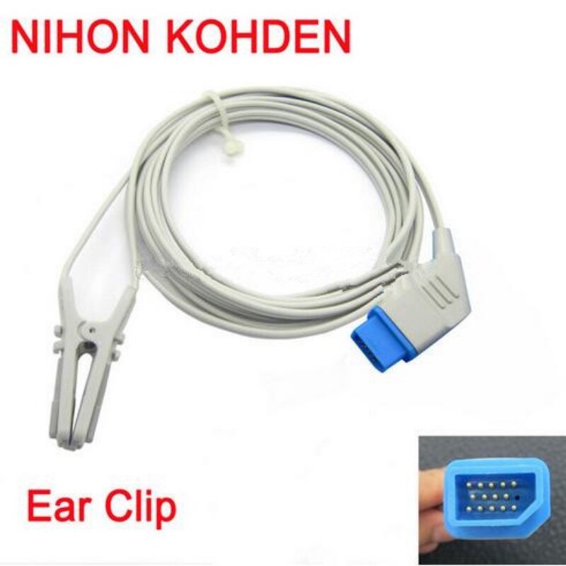 

Совместим с NIHON KOHDEN BSM2301 DB14 PIN Animal/Veterinary Earclip SPo2 Sensor Spo2 зонд-Монитор датчик кислорода 3 м/9 футов