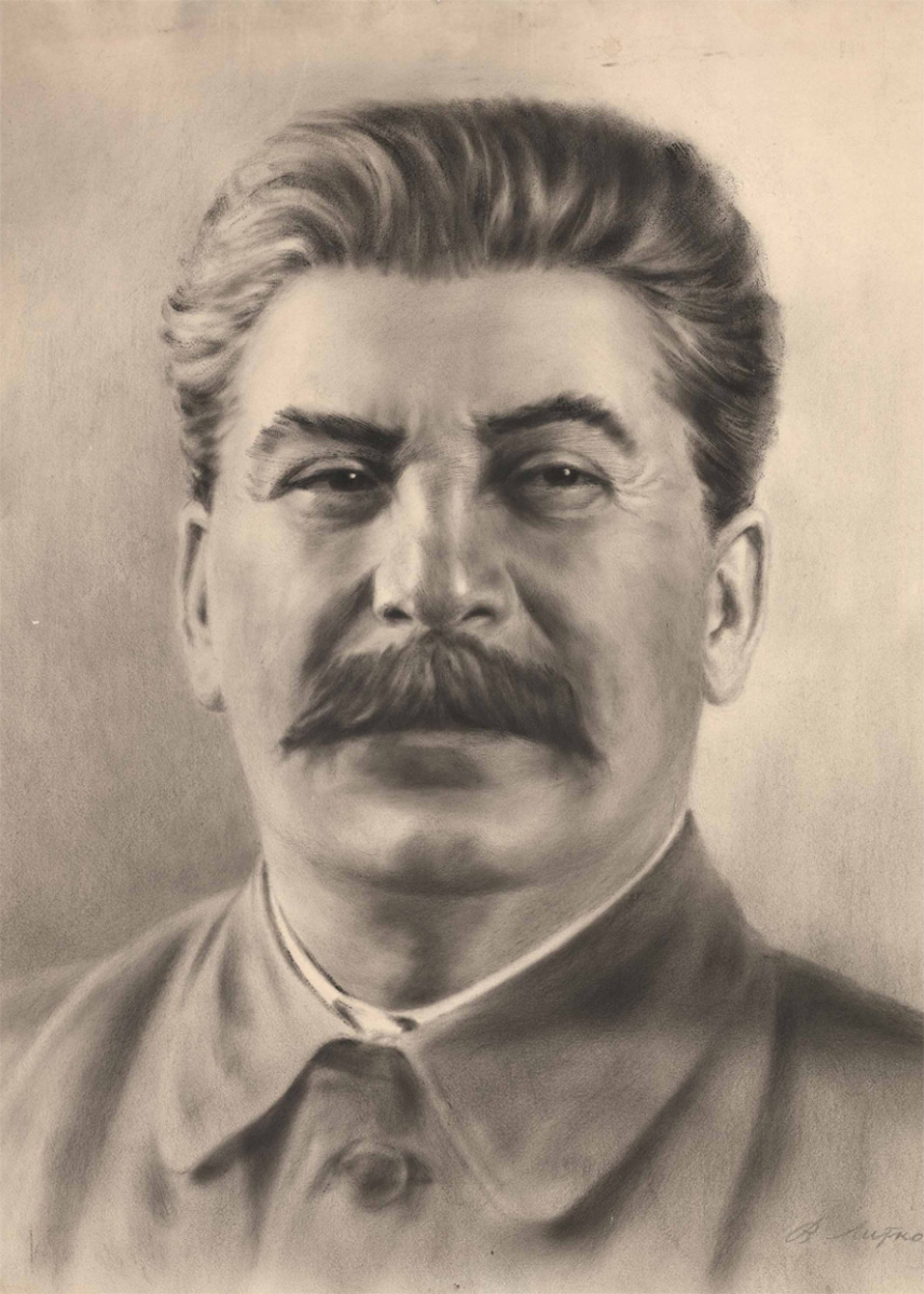

Портрет Сталина на холсте